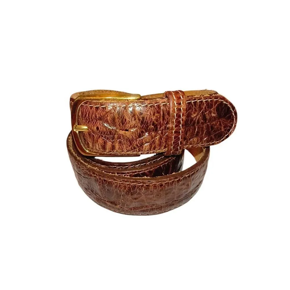 Genuine leather belt Made in Oklahoma Nicely worn in! 44